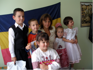Наталія Пономаренко з дітьми